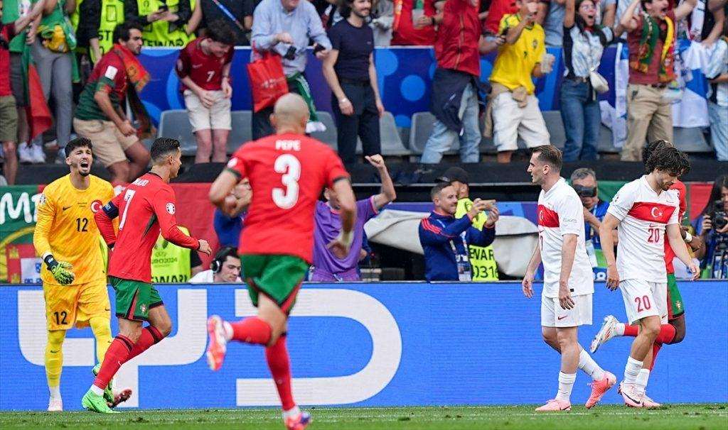 PORTUGAL PREGAZIO TURSKU: Ronaldo s društvom izborio osminu finala Europskog prvenstva Detalj s utakmice Portugal -Turska / Foto: Anadolu