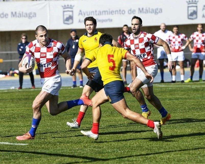 Detalj s utakmice hrvatskih ragbijaša u Hamburgu / Foto: Berislav Rožman/HRS