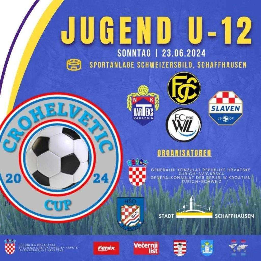 CROHELVETIC CUP 2024.: Turnir U-12 nogometaša iz Hrvatske i Švicarske igra se 22. i 23. lipnja u Steinachu i Schaffhausenu
