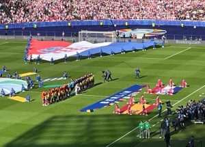 Hrvatski navijači na utakmice Hrvatska - Španjolska u Berlinu