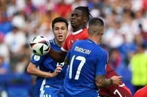 Nogometna utakmica osmine finala UEFA Eura 2024. između Švicarske i Italije / Foto: Anadolu