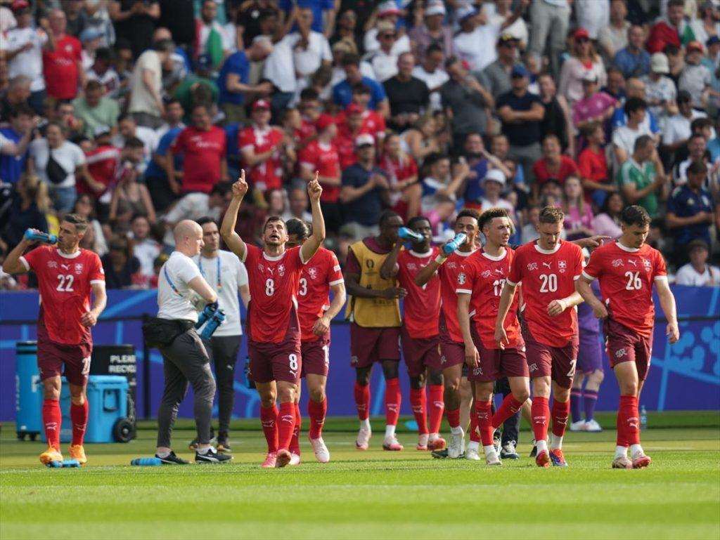 Nogometna utakmica osmine finala UEFA Eura 2024. između Švicarske i Italije / Foto: Anadolu