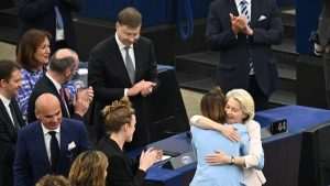 JOŠ JEDAN MANDAT: Von der Leyen ponovno izabrana za predsjednicu Europske komisije Ursula von der Leyen dobila potporu Europskog parlamenta za još jedan mandat na čelu Europske komisije / Foto: Anadolu