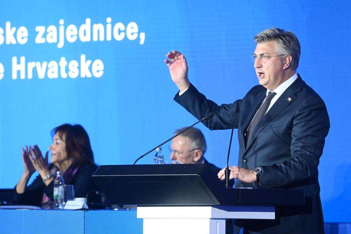 Andrej Planković na XXI Općem saboru HDZ u Šibeniku / Foto: Hina