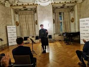 MALI JUBILEJ: U Beču završen 5. CRO-ArT festival. Velika potpora BiH - zemlje partnera Mladi harmonikaš iz Varaždina/ Foto: S. Herek