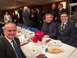 Hrvatski veleposlanik Gordan Bakota, bavarski premijer dr. Markus Söder i predsjednik Koordinacije HDZ-a Ilija Stepić / Foto: Fenix (SIM)