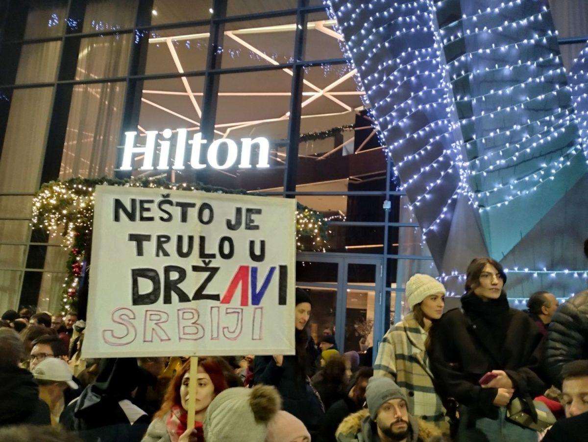 Prosvjed u Beogradu / Foto: Hina