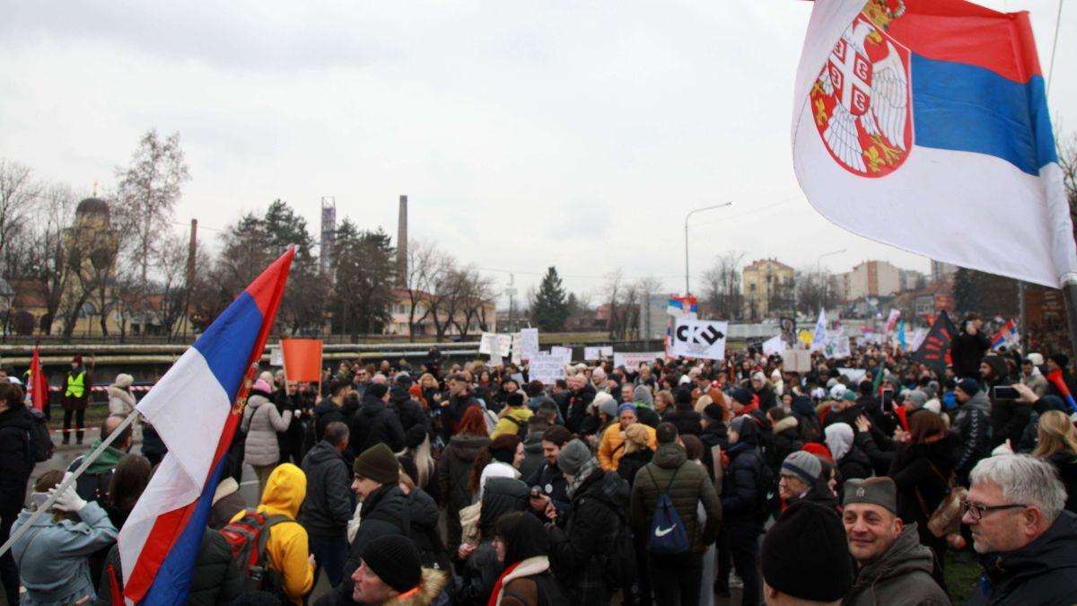 Prosvjed u Kragujevcu / Foto: Hina