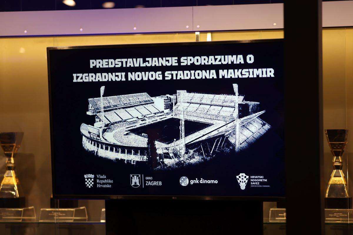 IZGRADNJA ĆE KOŠTATI OKO 175 MILIJUNA EURA: Novi stadion Maksimir bi trebao biti gotov do 2029. godine Predstavljanje sporazuma o uklanjanju postojećeg i izgradnji novog stadiona Maksimir / Foto: Hina