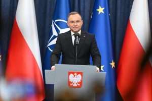 POLJACI UPOZORILI AMERIKANCE: "Poljska se suočava s ruskim provokacijama na više razina" Poljski predsjednik Andrzej Duda / Foto: Anadolu