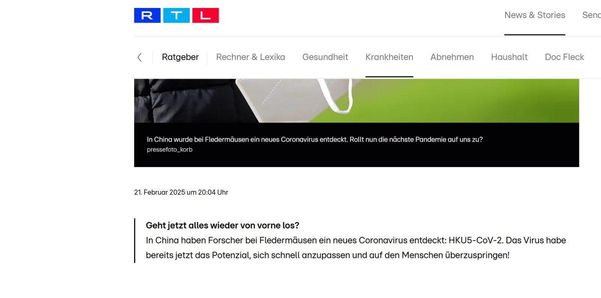 U KINI OTKRIVEN NOVI VIRUS - Njemački mediji se pitaju: Počinje li sve ispočetka?