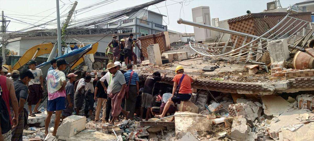 Fotografije nakon razornog potres u Mianmaru / Foto: Anadolu