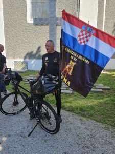 Ispraćaj Ivice Nerera koji će biciklirati od Varaždina do Čakovca / Foto: Pavo Jazvić