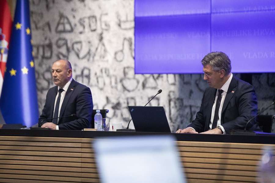 Tomo Medved, Andrej Plenković / Foto: Hina