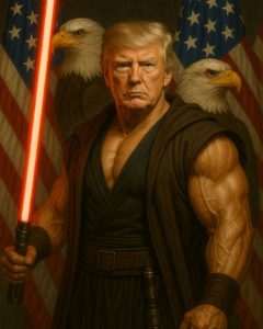 Donald Trump kao Jedi-ratnik / Foto: Preslix X