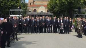 KOMEMORACIJA NA MIROGOJU ZA 80. GODIŠNJICU BLEIBURŠKE TRAGEDIJE: Plenković i Jandroković izrazili pijetet žrtvama ubijenima bez suđenja nakon kraja Drugog svjetskog rata Komemoracija u povodu 80. obljetnice Bleiburške tragedije i Križnog puta hrvatskog naroda na Mirogoju / Foto: Fenix (MVEP)