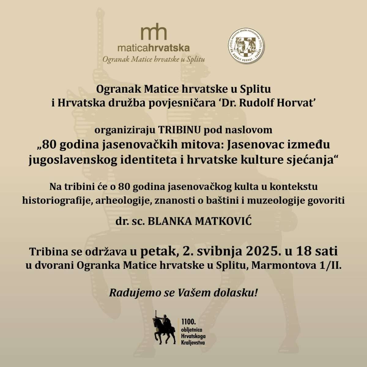 TRIBINA “80 GODINA JASENOVAČKIH MITOVA”: Jasenovac između jugoslavenskog identiteta i hrvatske kulture sjećanja“ TRIBINA “80 GODINA JASENOVAČKIH MITOVA”: Jasenovac između jugoslavenskog identiteta i hrvatske kulture sjećanja“