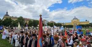 Svehrvatska zborska povorka u Zagrebu / Foto: Fenix (M. Ružić)