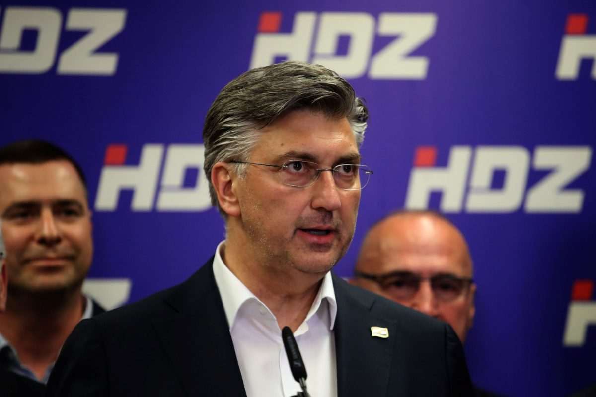 Andrej Planković u stožeru HDZ-a / Foto: Hina