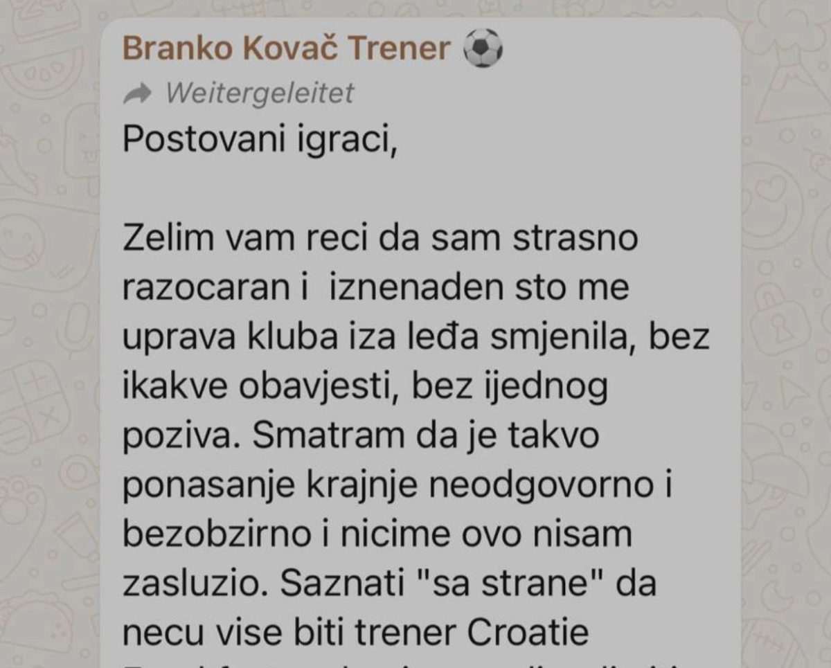 POTVRĐENA NAGAĐANJA: Srpski trener Michael Aničić ponovno postavljen za trenera Croatije Frankfurt