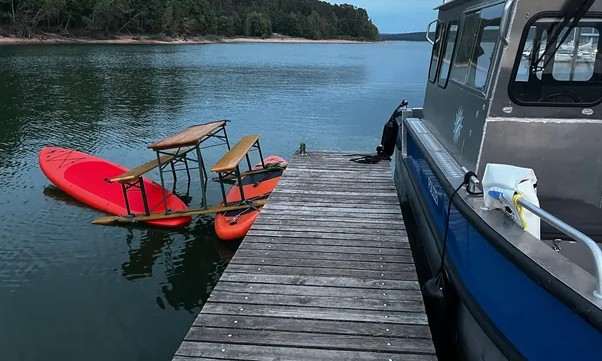 Neobično plovilo / Foto: Polizei Mittelfranken