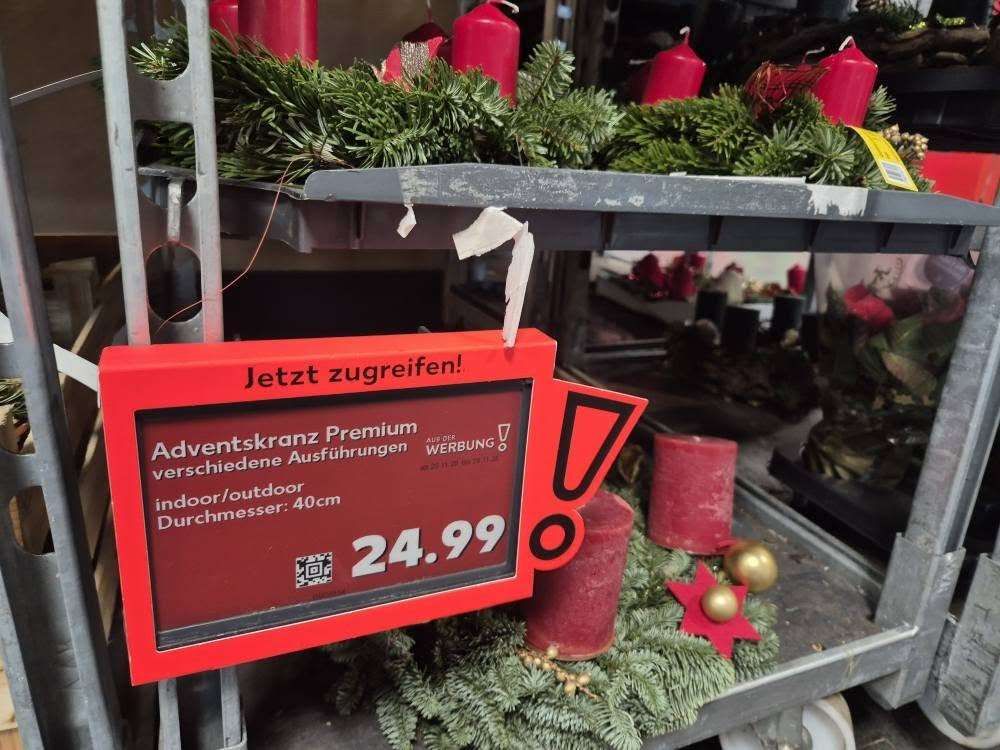 Adventski vijenac u Kauflandu veći model od 40 cm za 24.99 eura / Foto: Foto: Fenix (MD)