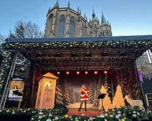 OČARAVAJUĆI ERFURT: Oko 200 drvenih kućica nude raznoliku ponudu, od tirinških kobasica do erfurtskog božićnog peciva