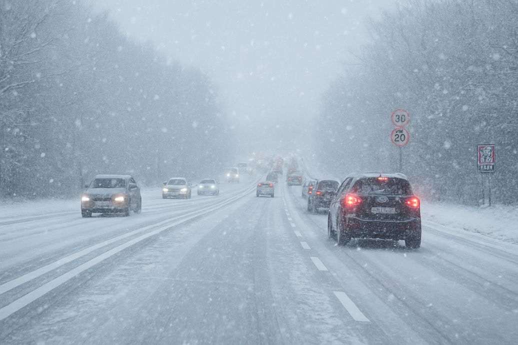 Snijeg na autocesti/ Foto: Fenix (SC)