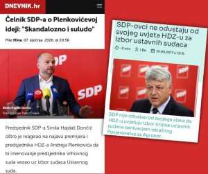 HDZ ODGOVORIO ČELNIKU SDP-a: "Kada god progovori, Hajdaš zvani Urnebes zabije autogol SDP-u"