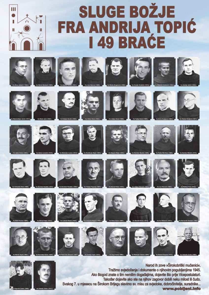 ZA 81. OBLJETNICU JUGOKOMUNISTIČKOG ZLOČINA: Od 1. do 7. veljače u Širokom se održavaju »Dani pobijenih hercegovačkih franjevaca«