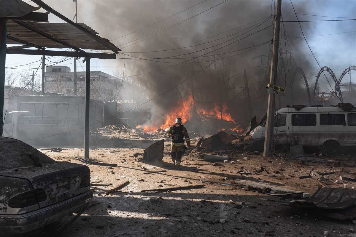 Ruski napad na ukrajinski grad Slavjansk / Foto: Anadolu