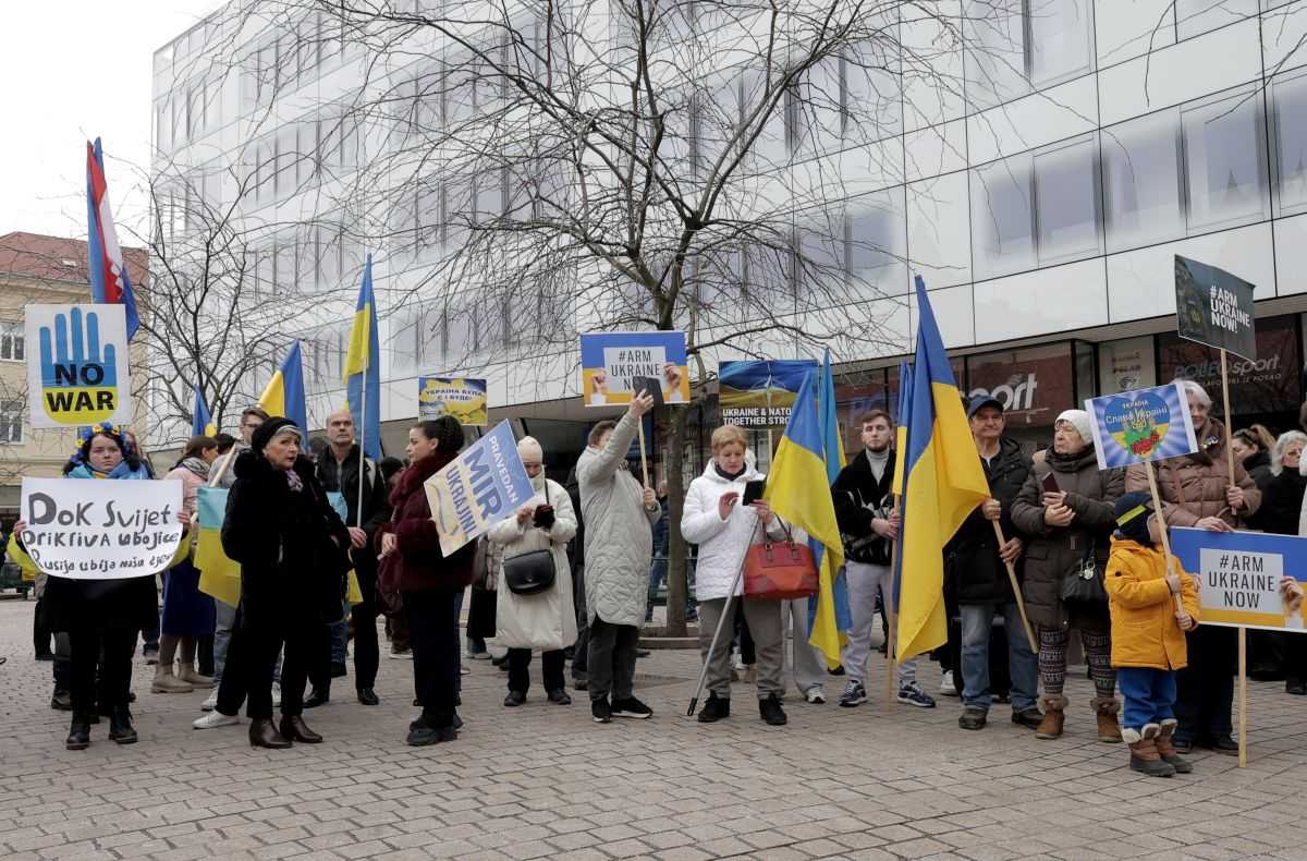 U ZAGREBU SKUP PODRŠKE UKRAJINI: Ukrajinci brane cijelu Europu