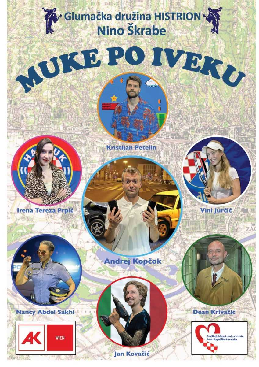 URNEBESNA KOMEDIJA: Hrvatska Glumačka družina Histrion Bečanima će predočiti “Muke po Iveku”