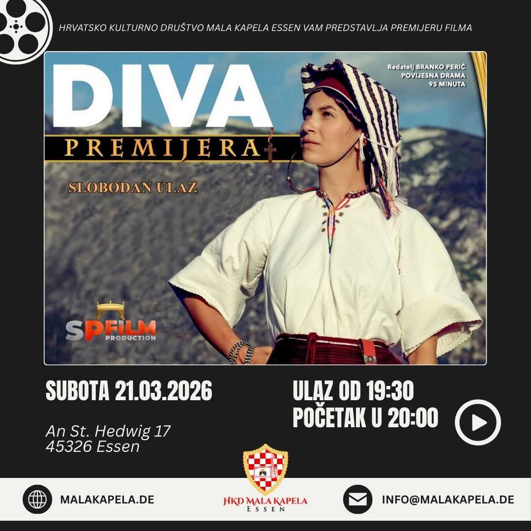 Najava filma "Diva" / Foto: HKD Mala Kapela Essen