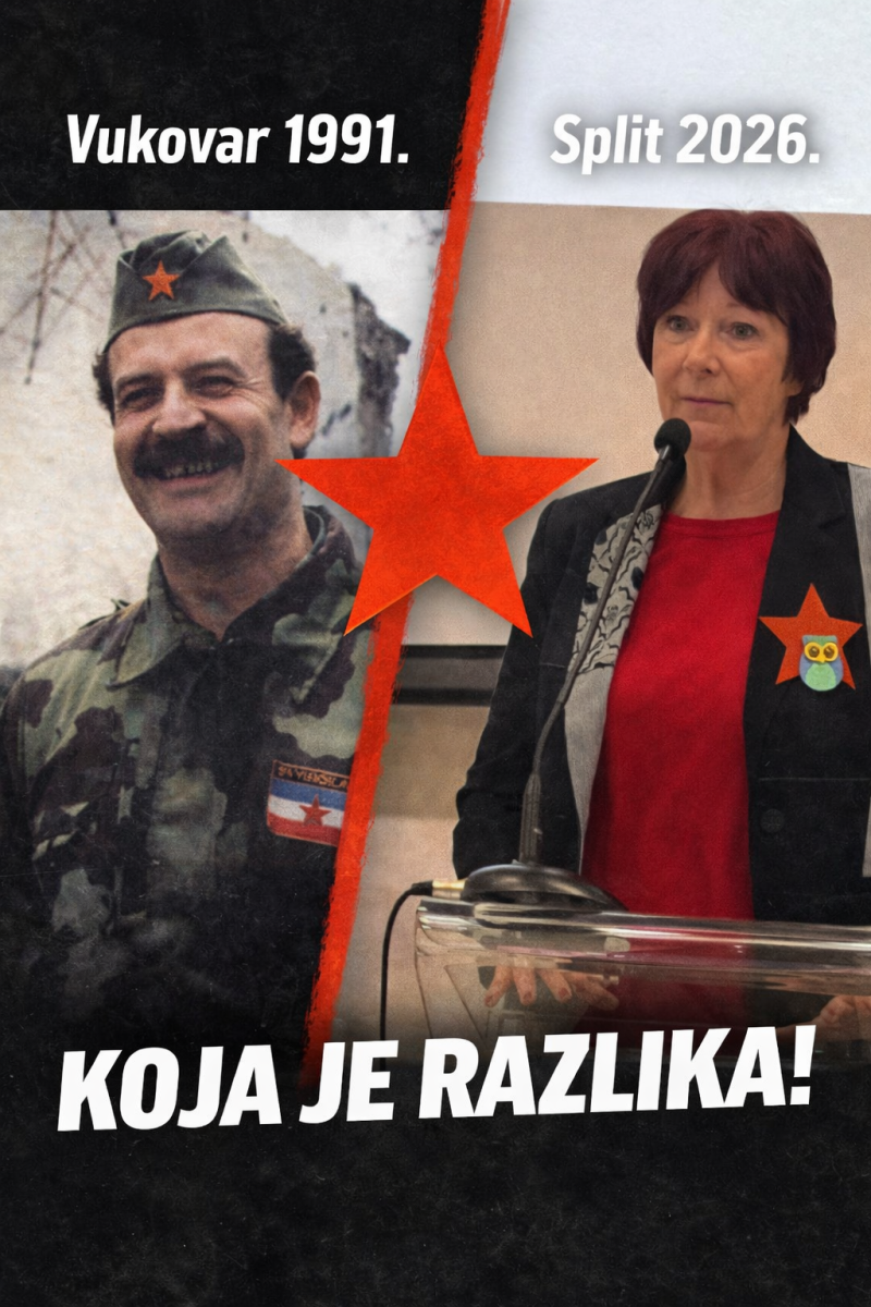 HRVATSKI ČASNIČKI ZBOR SPLIT: Za simbole pod kojima je razarana Hrvatska nema mjesta u javnom prostoru!