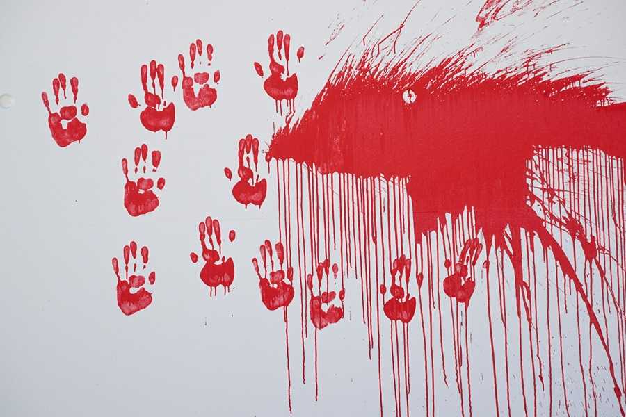 Crvena boja u znak prosvjeda bačena na fasadu vlade Njemačke/ Foto: Anadolu