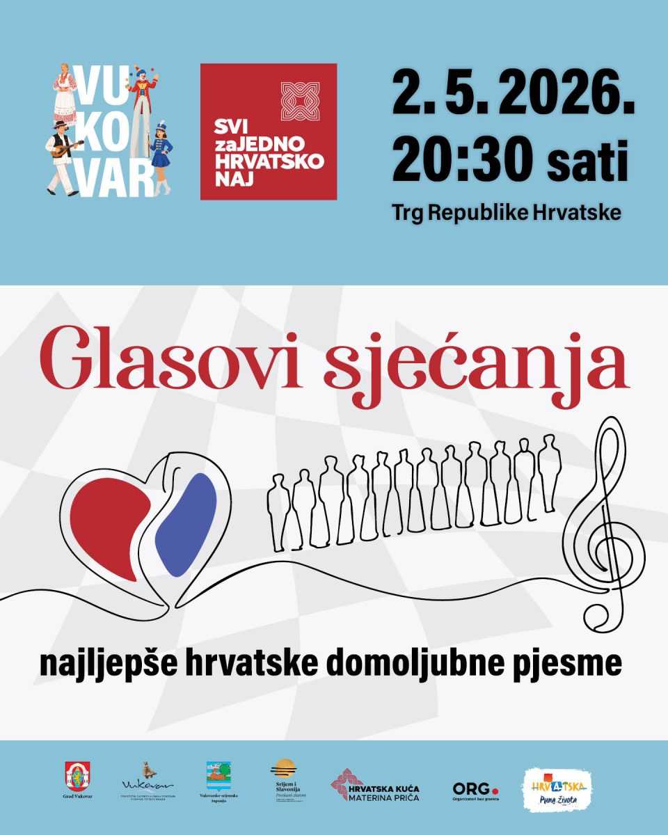 OD 1. DO 3. SVIBNJA U VUKOVARU: 8. festival „SVI zaJEDNO HRVATSKO NAJ”