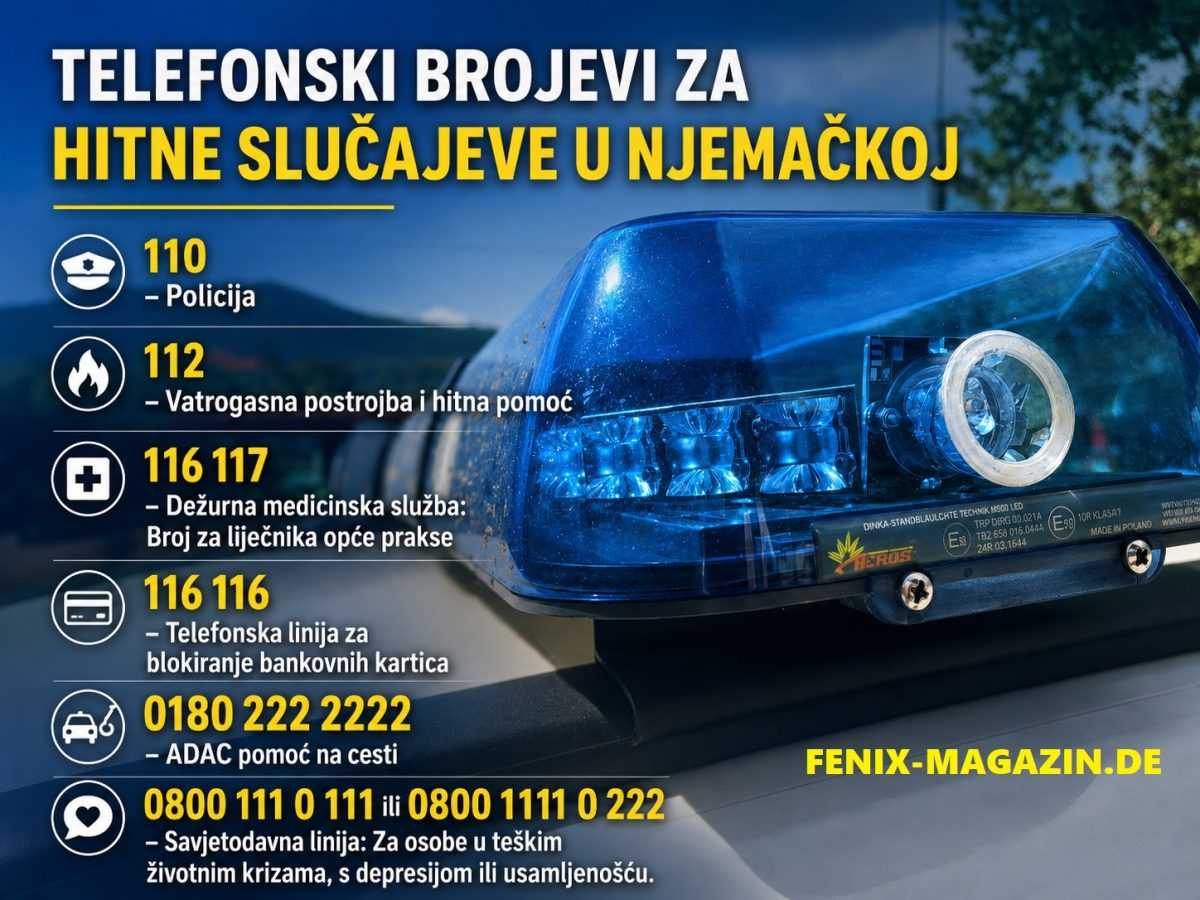 Važni telefonski brojevi u Njemačkoj / Foto: Fenix (SC)