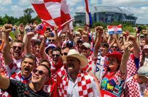 Hrvatski navijači u Dallasu / Foto: Hina