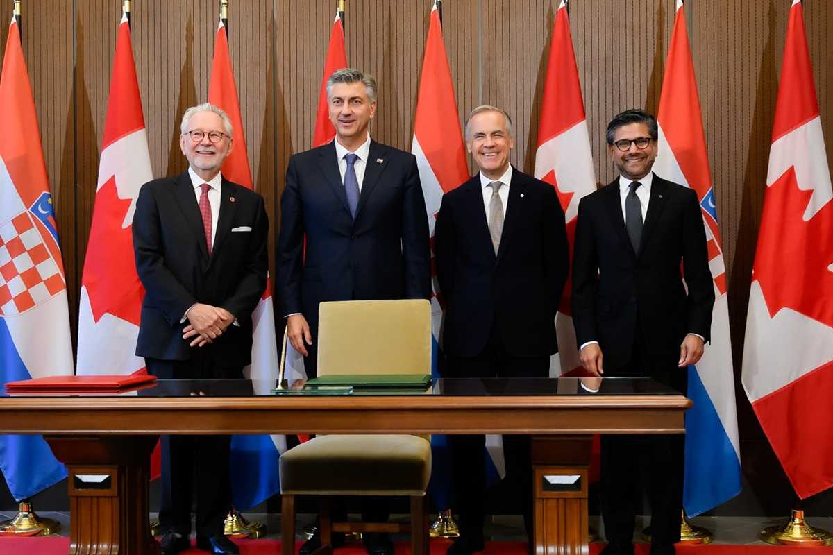Andrej Plenković sastao se s premijerom Markom Carneyjem / Foto: Hina