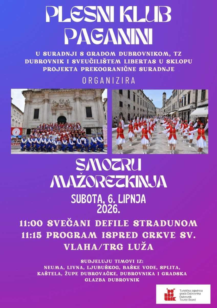 MAŽORETKINJE NA STRADUNU: Dubrovnik domaćin velikog susreta timova iz Hrvatske i BiH