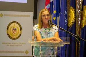 Snježana Šetka na predstavljanju knjige “Moja sjećanja i dnevnički zapisi 4. brigade ZNG-e”/ Foto: Fenix (S.Š.)
