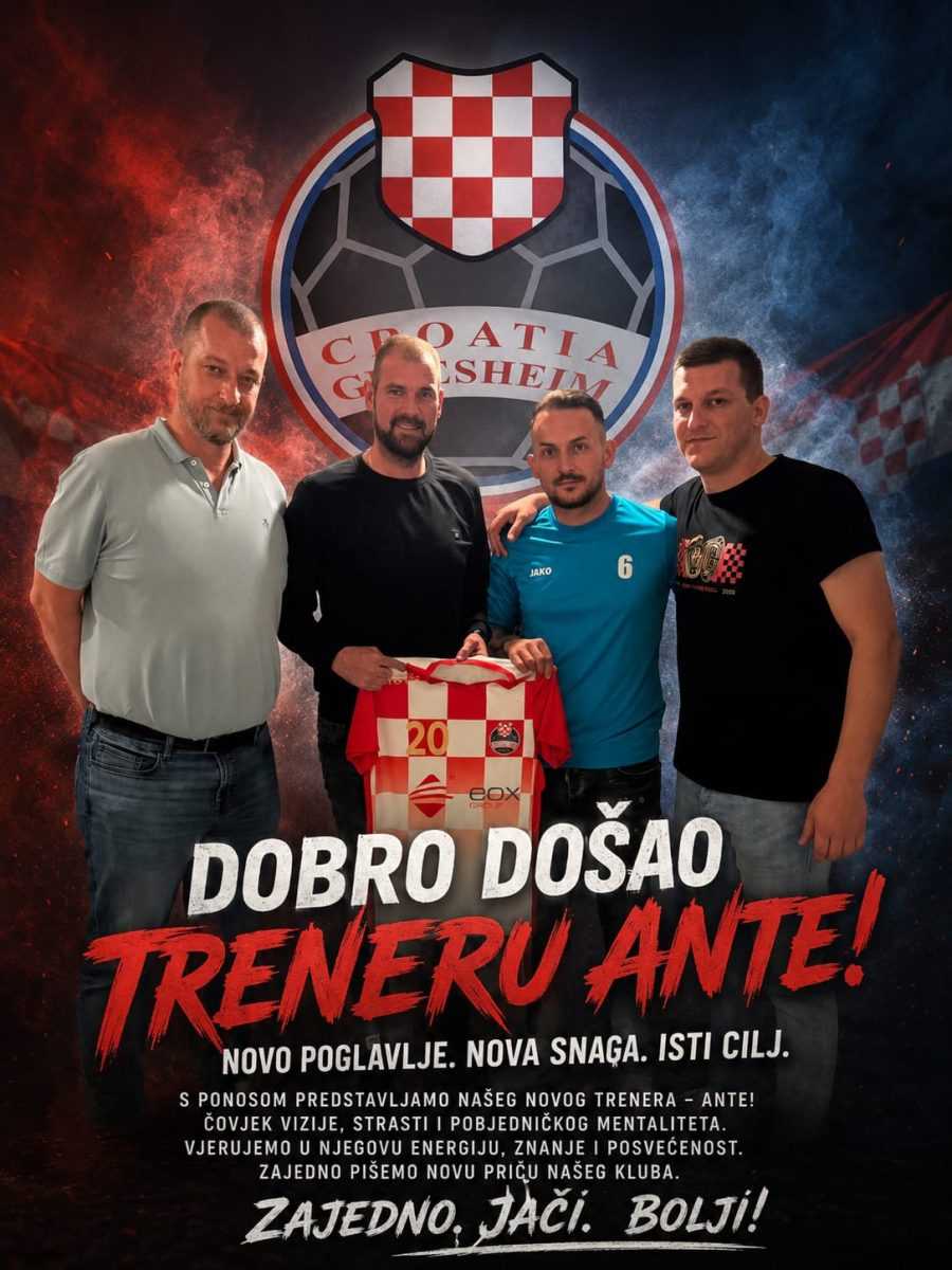 POJAČANJE ZA HRVATSKI KLUB: Ante Terzić je novi trener SV Croatia Griesheim
