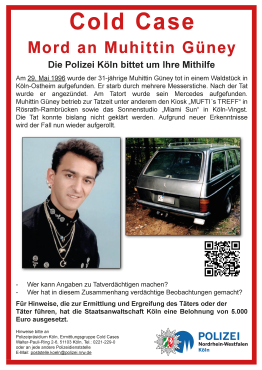 Plakat koji je objavila policija / Foto: Polizei 