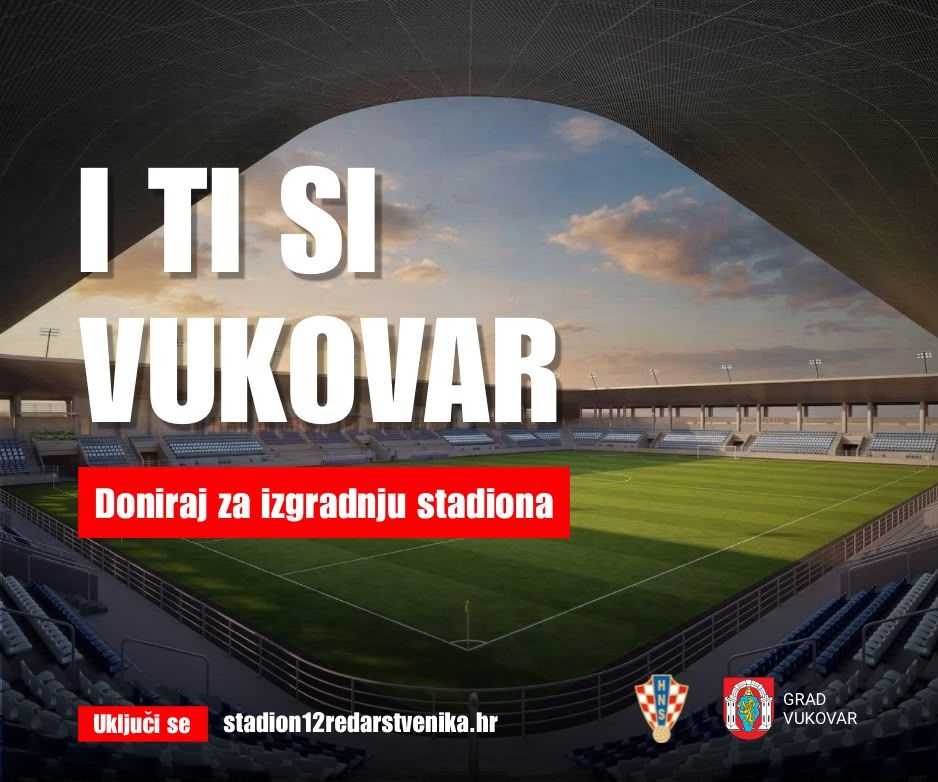 Poziv za izgradnju stadiona u Vukovaru / Foto: Grad Vukovar