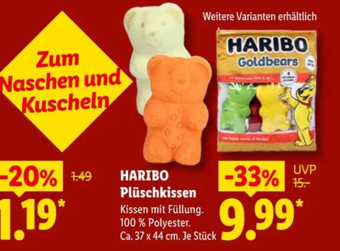 Haribo jastuk u Lidlovom katalogu / Foto: Lidl (Preslik)